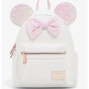 Loungefly Disney Minnie Mouse Iridescent Sequin Mini Backpack
